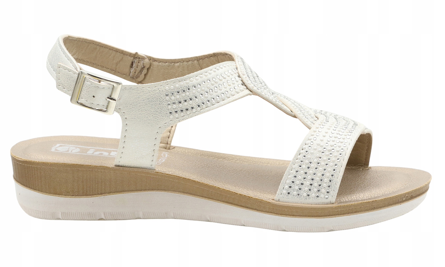 SANDAŁY INBLU DAMSKIE LETNIE BV-33 CYRKONIE 37 Rozmiar 37