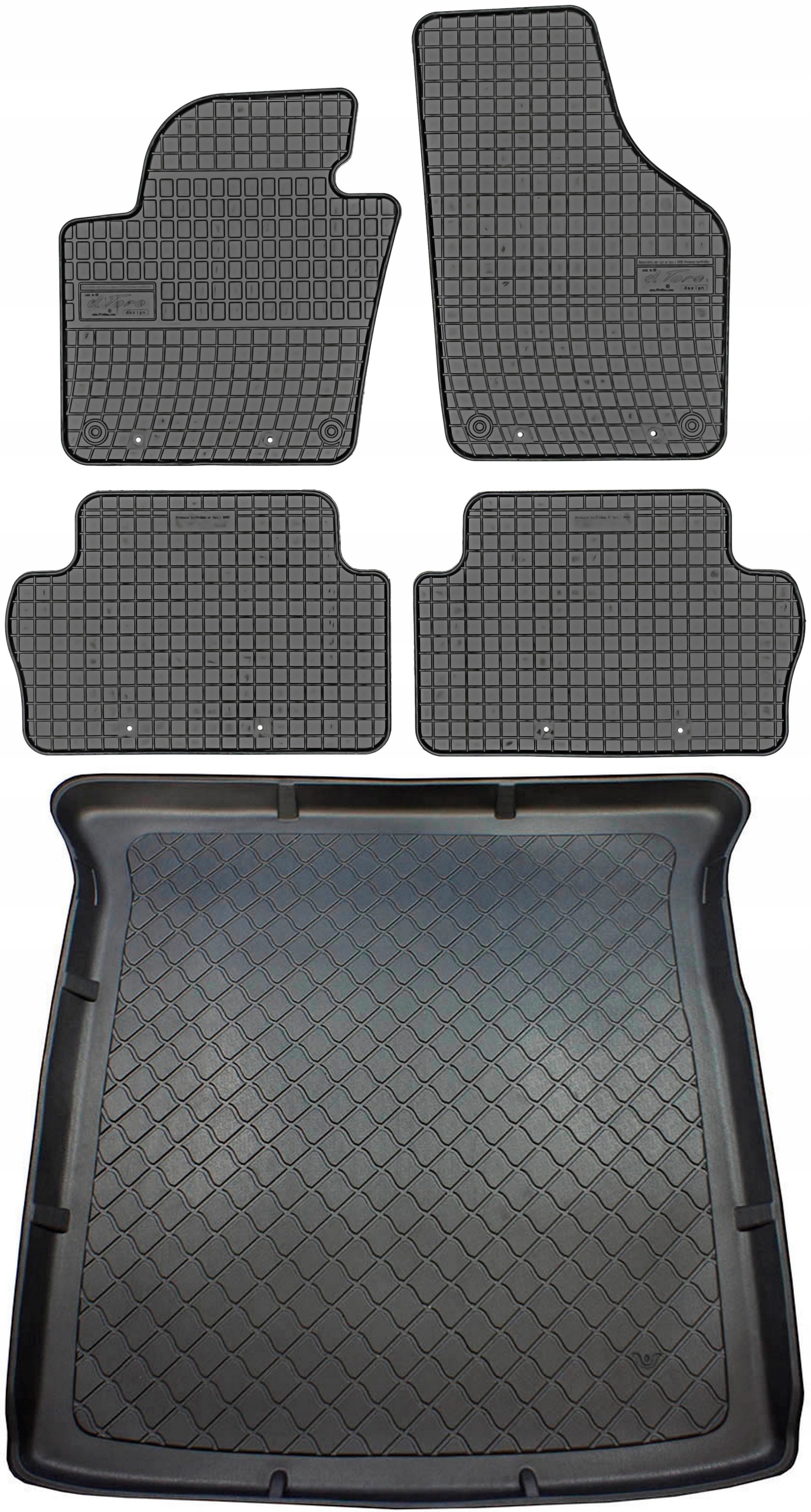 Volkswagen Sharan II Van 7os 2010- Koberce rohož