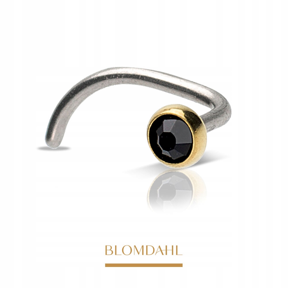 Blomdahl Hypoalergenní Náušnice Do Nosu Bezel Black 3 mm