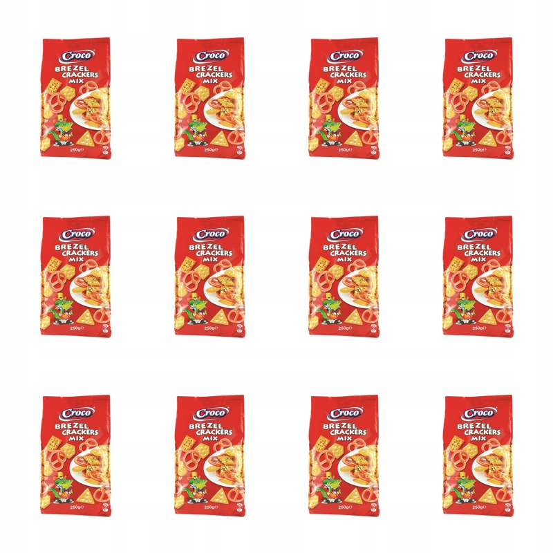 Croco preclíky & krekry MIX 250 g X12