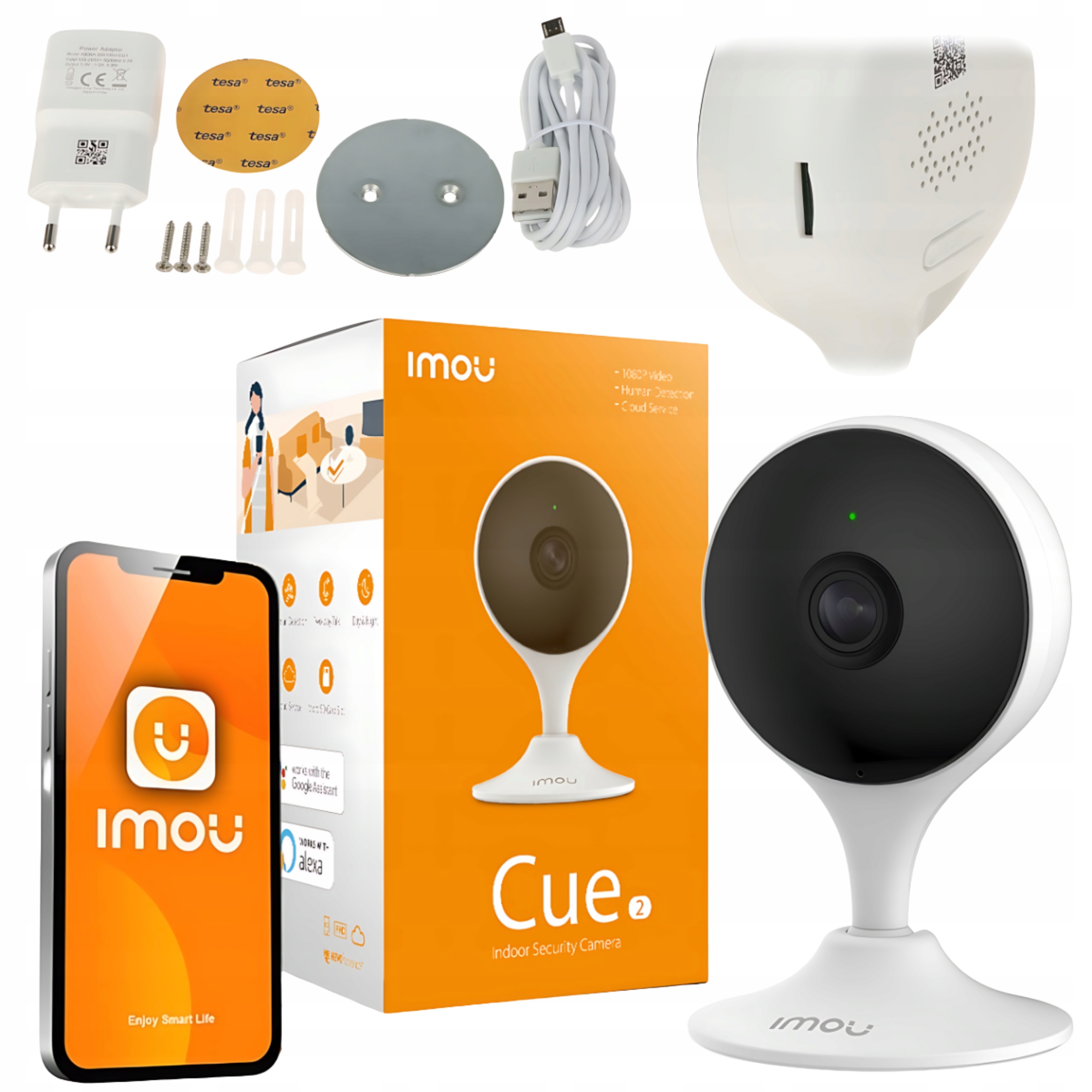 Kamera Ip Wewnętrzna Imou Cue 2 Full Hd Wi-Fi Zdalny Podgląd Monitoring Dom