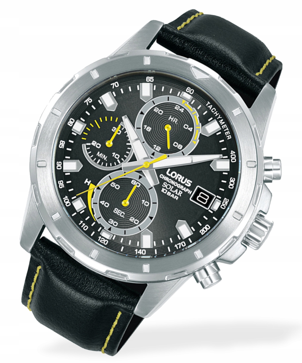 Klasické pánské hodinky Lorus Chrono Solar RZ609AX9 +Box Gravírování Bonus