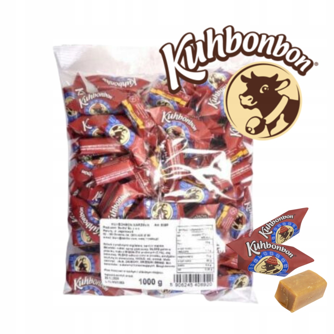 Krówki Cukierki Marcepanowe Bezglutenowe Kuhbonbon Savitor 1kg