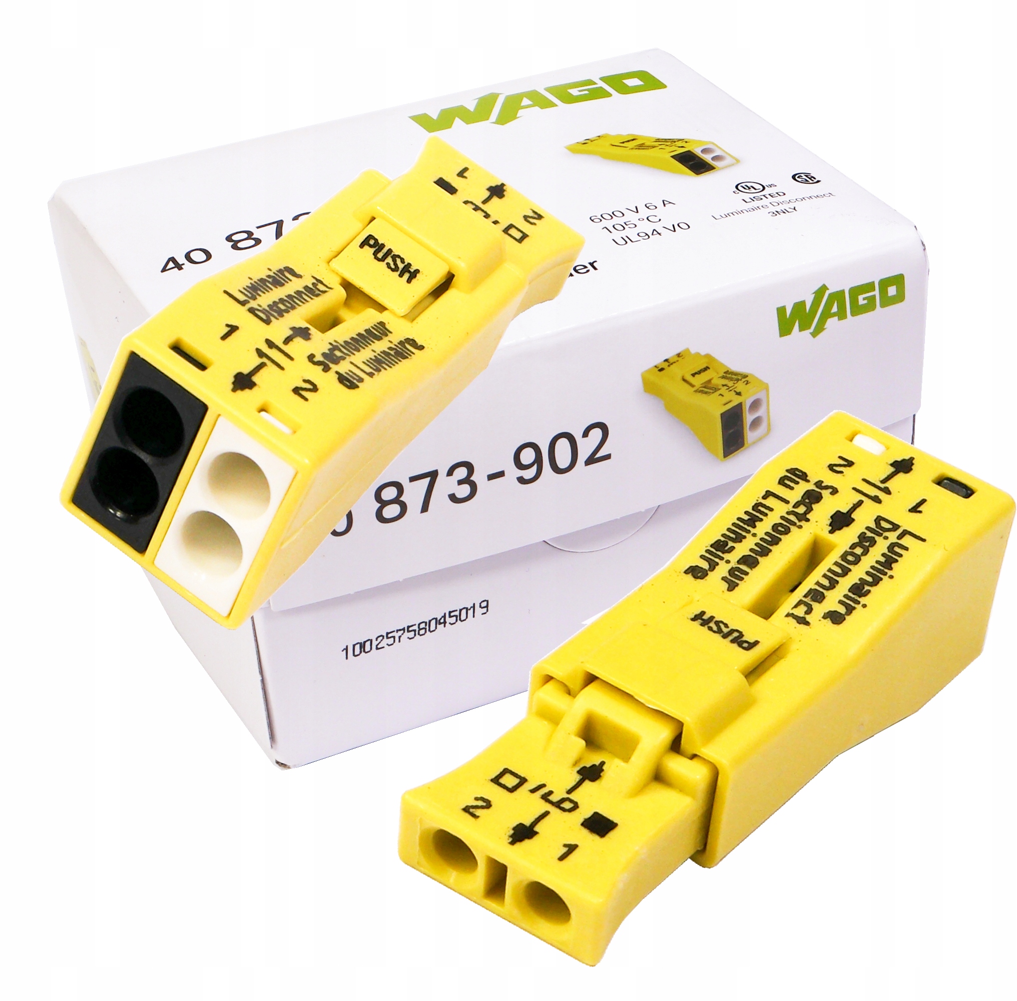 40x rýchlospojka Wago 2x 1,5mm 2,5mm 873