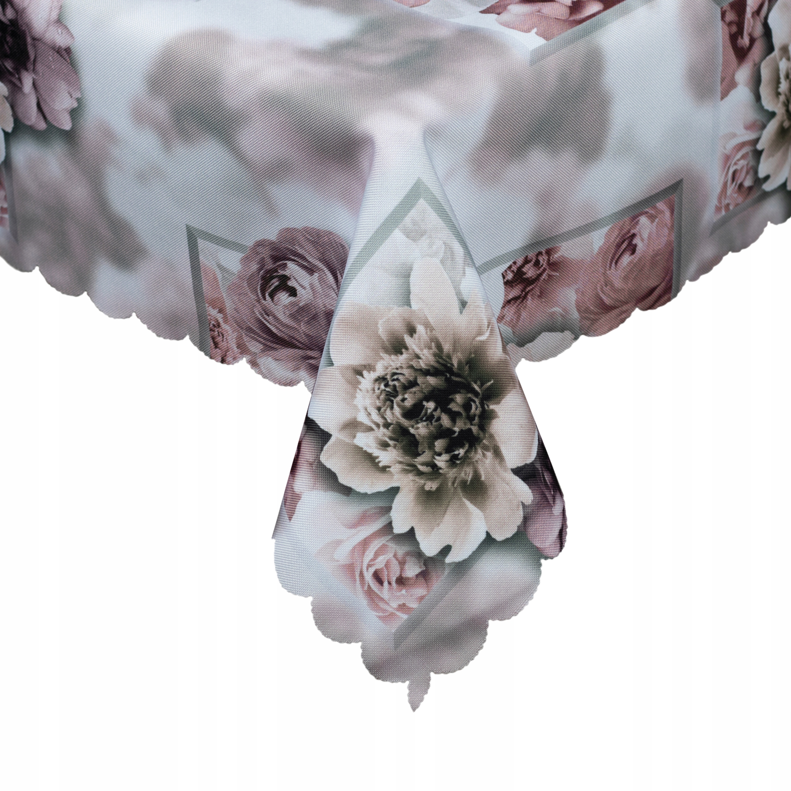 Obrus PLAMOODPORNY na stół Piwonie 140x220 Wzory