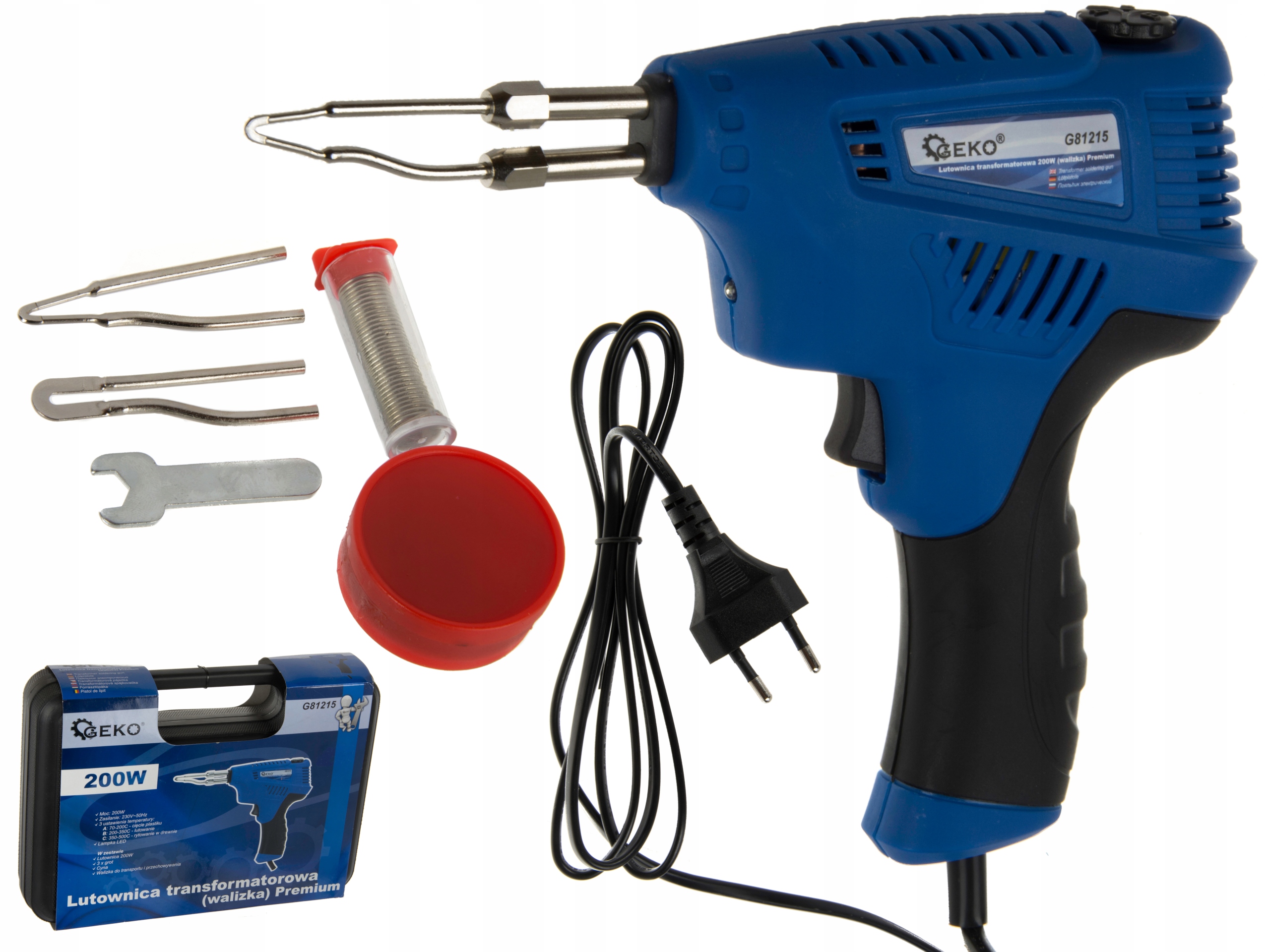Lutownica transformatorowa 200W + walizka