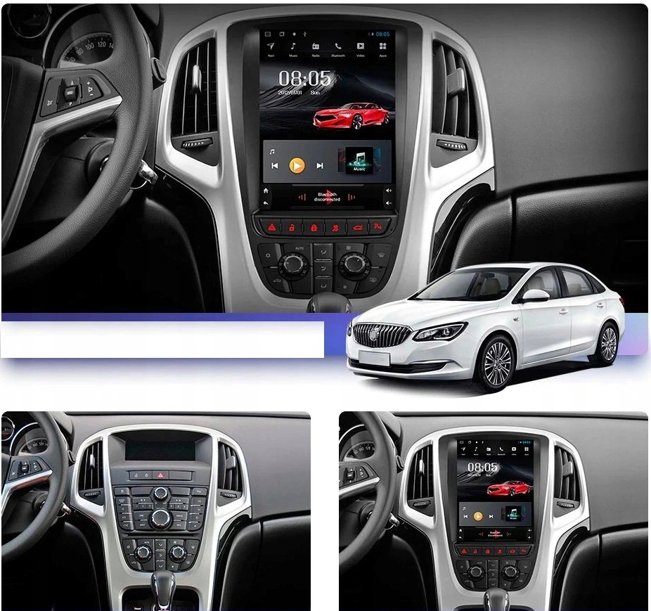 Radio 10' ANDROID 4/64G Opel Astra J GPS WiFi LTE Model Kansitan0533