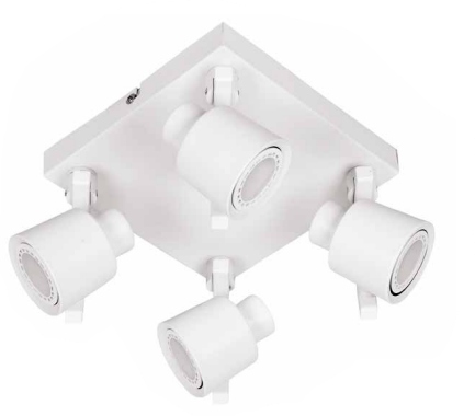 Nástěnná a stropní lampa Fina 4 bílá