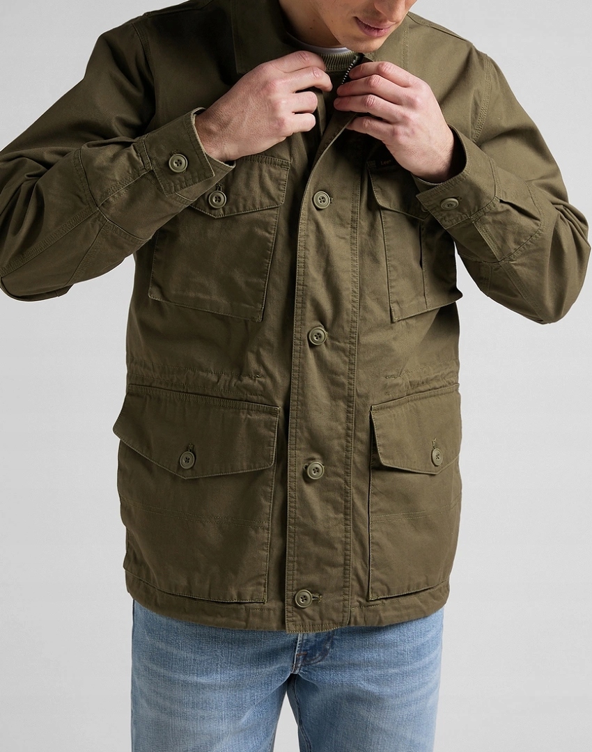 Pánská přechodová bunda Lee Field Jacket Brindle Green L86WPKUA M