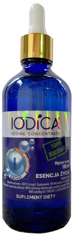 IODICA Naturalny Jod Koncentrat z Minerałami 100ml 100% Naturalny