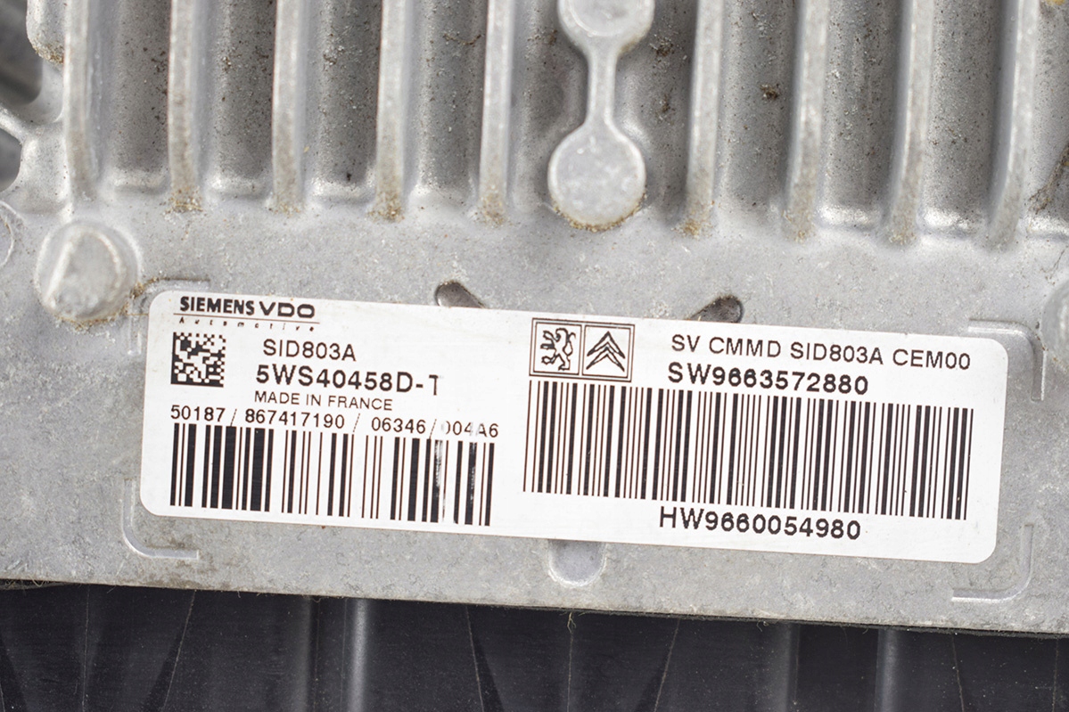 computer control unit CITROEN PEUGEOT 9663572880