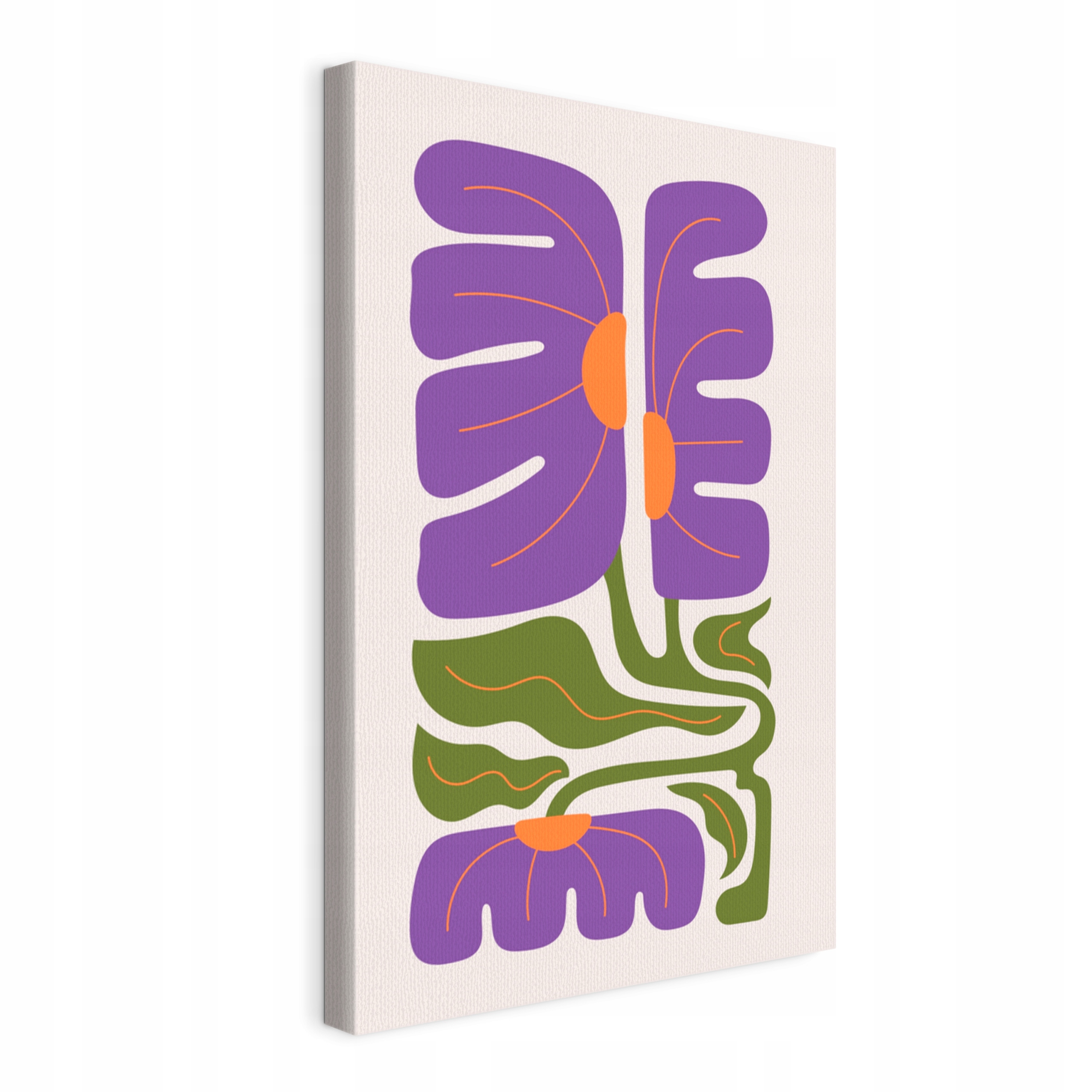 Obraz na plátne Fialová abstraktná monstera do obývacej izby spálne 80x120