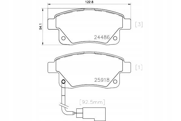 Textar Brzdové Destičky Ford Zadní Transit 06- Texta