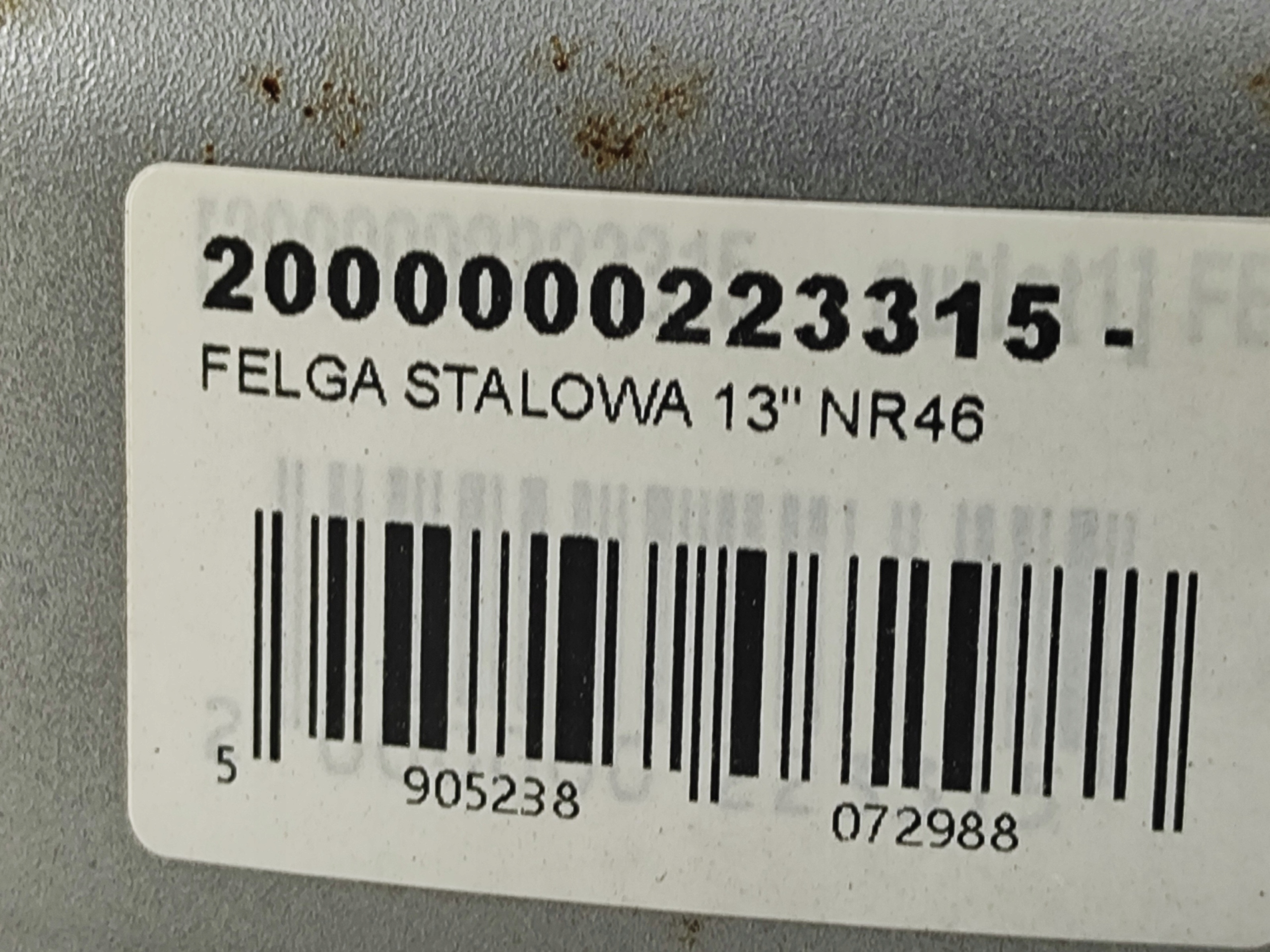 disk STALOWA 13" 5J / ET36 / 4X100 FERGAT 1185