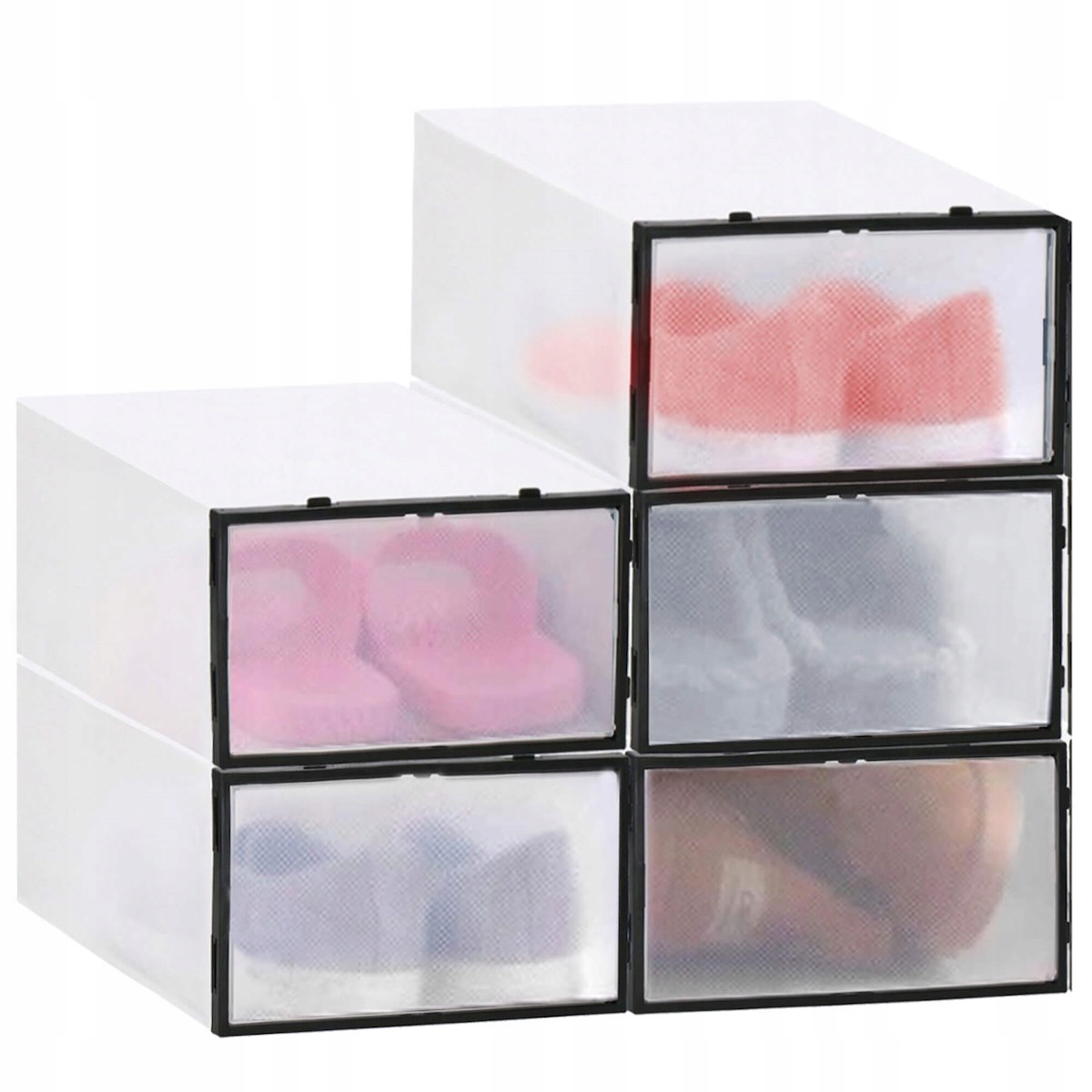 

5x Pudełko Pojemnik Organizer Na Buty Z Klapą