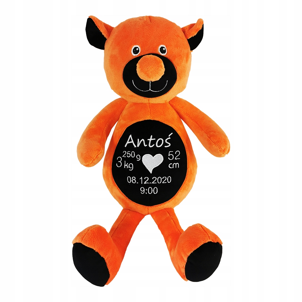 Plyšák Medvídek Personalizovaný Křest Narozeniny