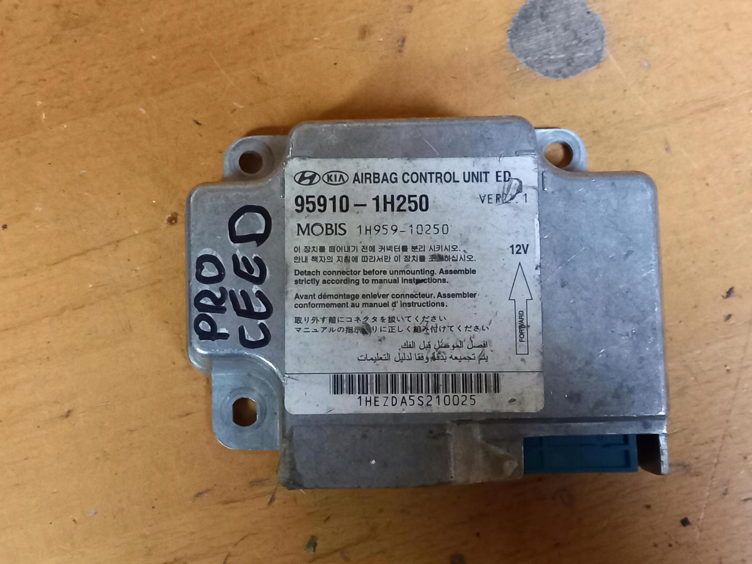 modulo Centralina airbag KIA CEED e 95910-1H250 06-12