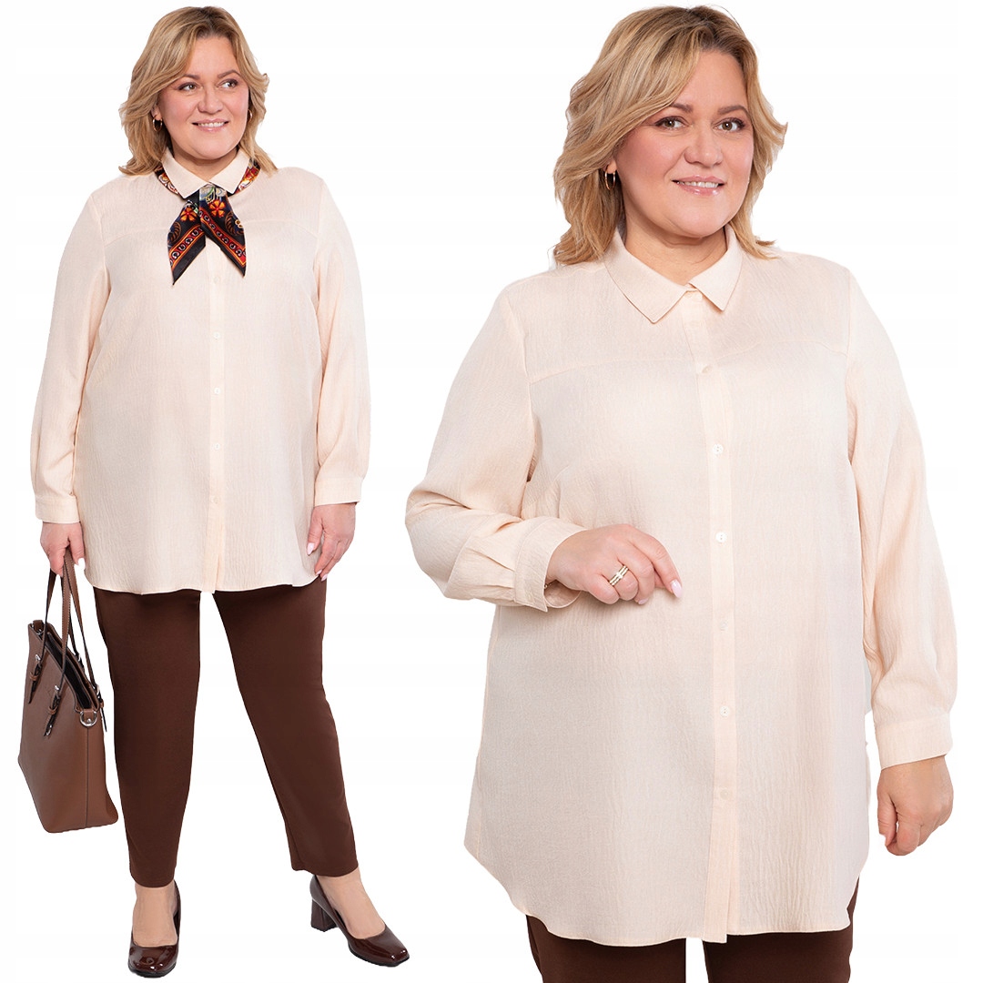Košile s límečkem plus size velikost 58