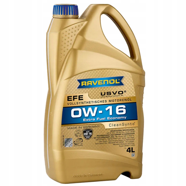 N599 Ravenol Efe Sae 0W16 olej silnikowy Usvo 4L