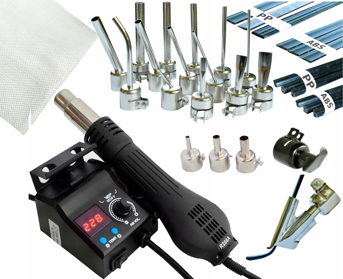 Spawarka do Plastiku HOTAIR WEP 8858-V 20xdysz BUT żelazko plastiki siatka
