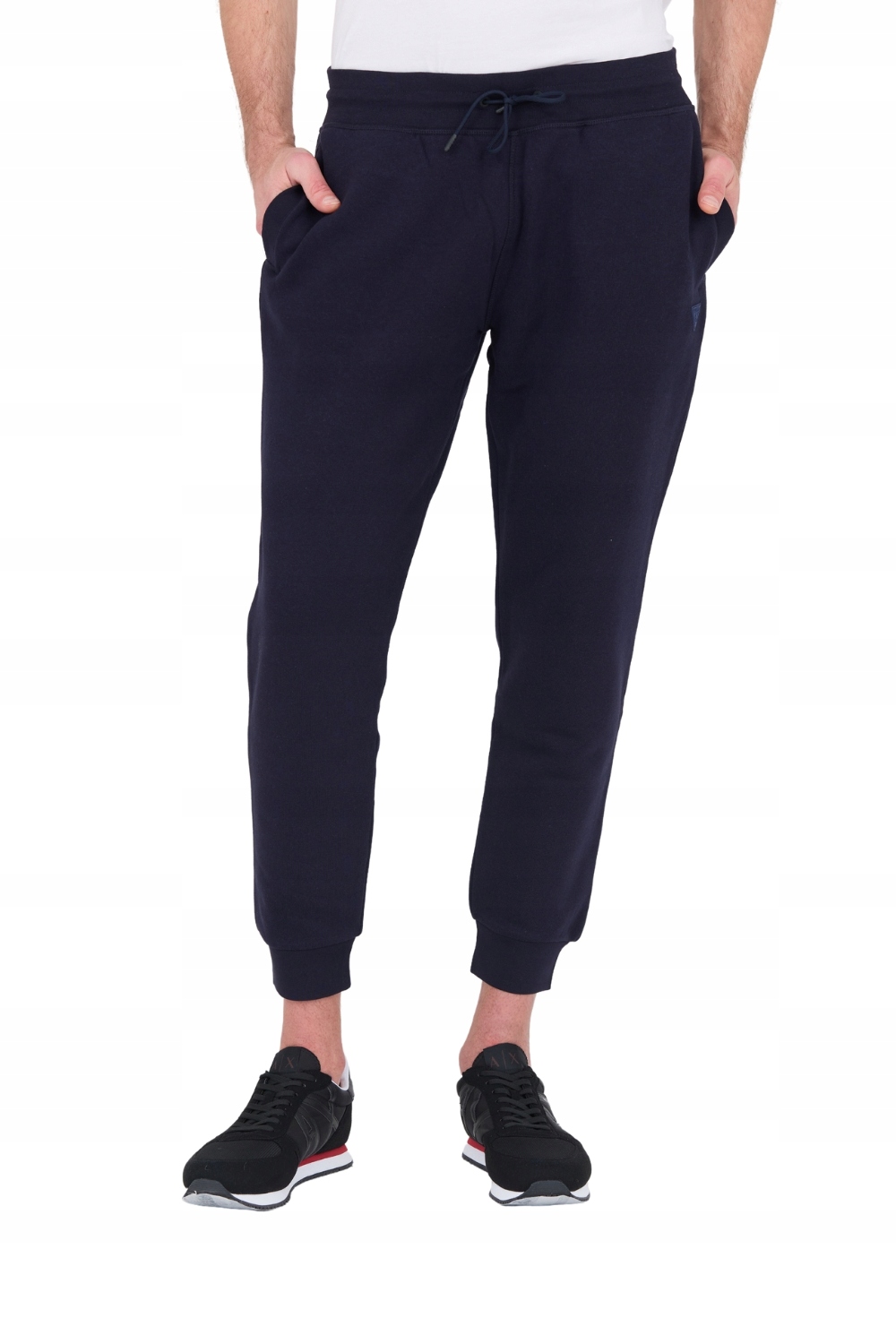 Guess Tmavě modré teplákové kalhoty Aldwin XL