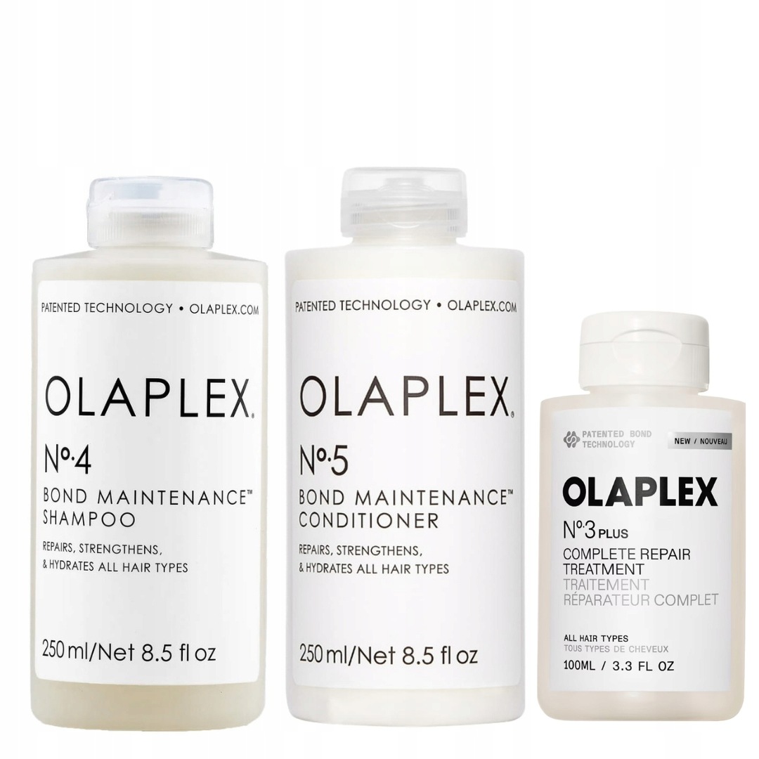 Sada Olaplex No.3 Plus 100 ml, Olaplex No.4 250 ml, Olaplex No.5 250 ml