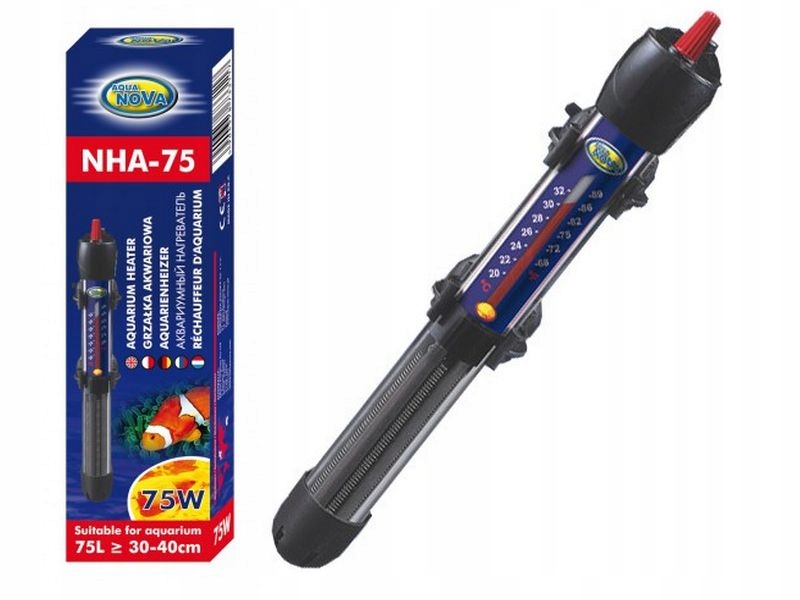 

Grzałka Z Termostatem Do Akwarium 75W Aqua Nova