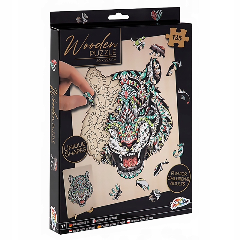 

Grafix Puzzle Drewniane 135 Elementów Lew