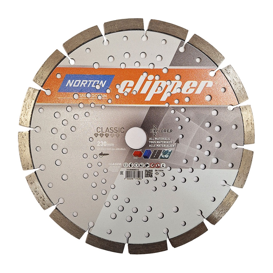 Diamantový kotouč segmentový Norton Clipper Classic Explorer 230x22,23 mm