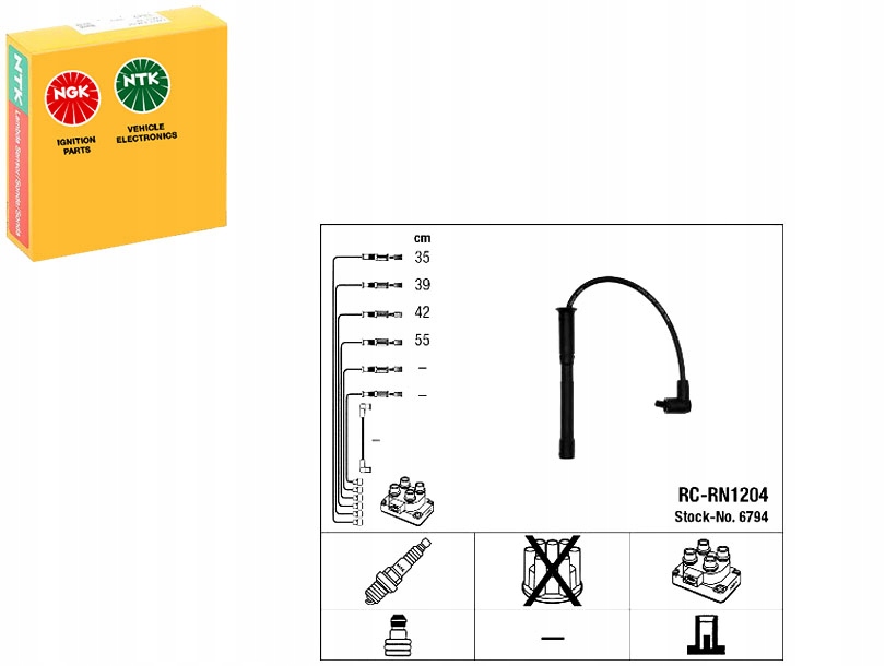 NGK6794 Výškové Kabely Renault Asistent řidiče #33