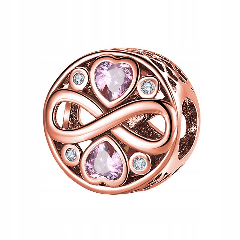 

Charms Nieskończoność różowe złoto srebro Zalar