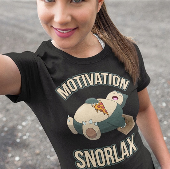 

Koszulka Damska Pokemon Motivation Snorlax