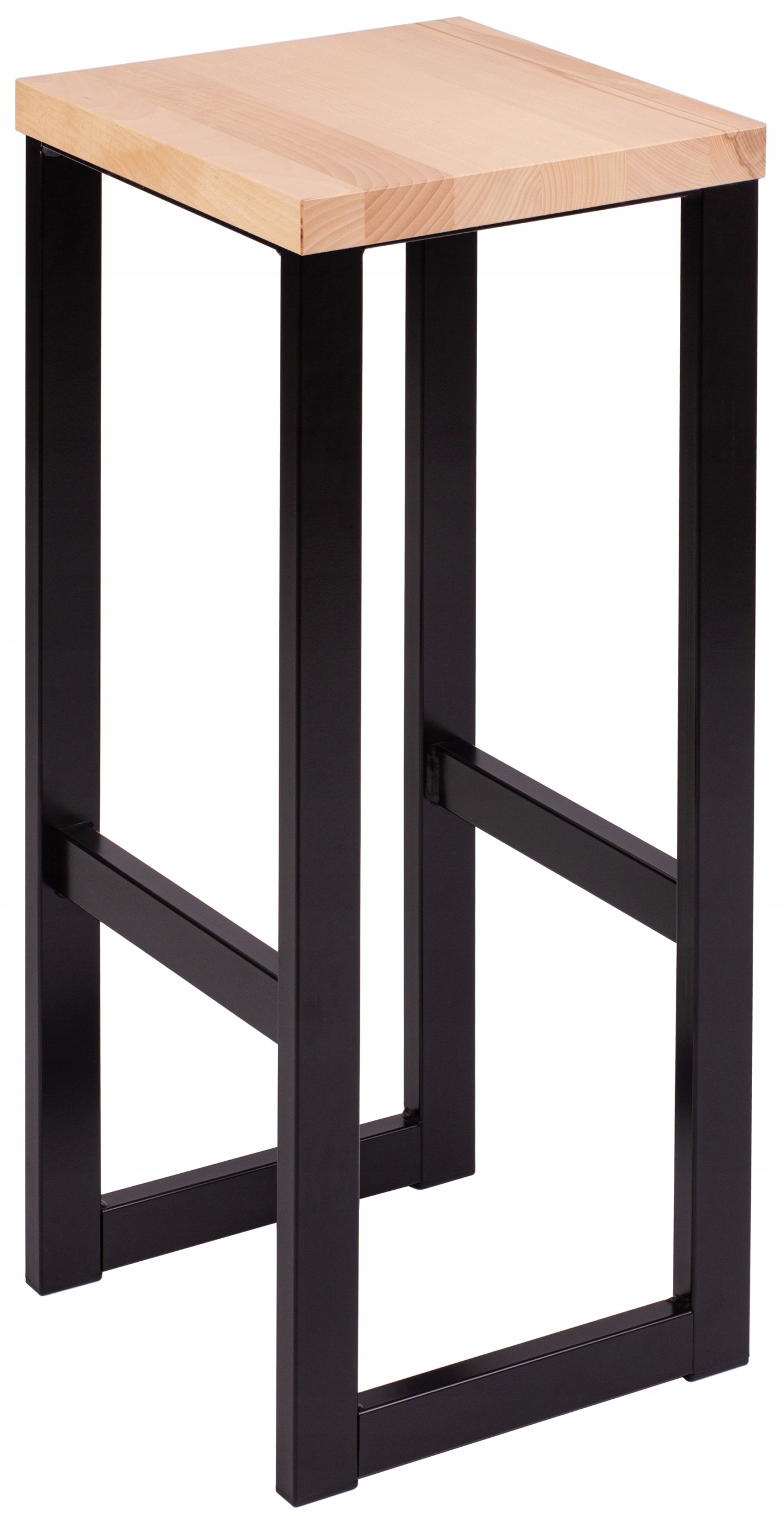 Barová Židle loft kov dřevo 76 cm – stolička, stolička