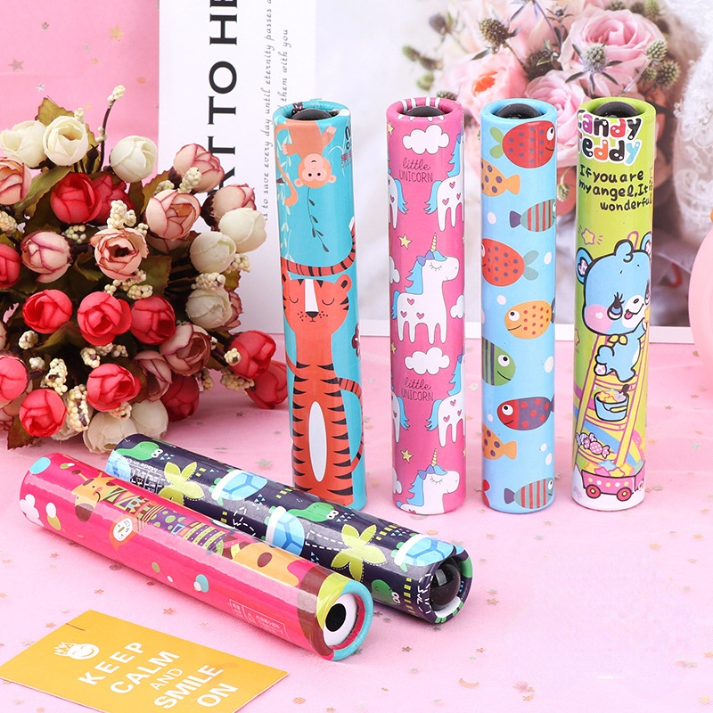 KALEJDOSKOP LUNETA DLA DZIECI ZABAWKA EDUKACYJNA Materiał karton szkło