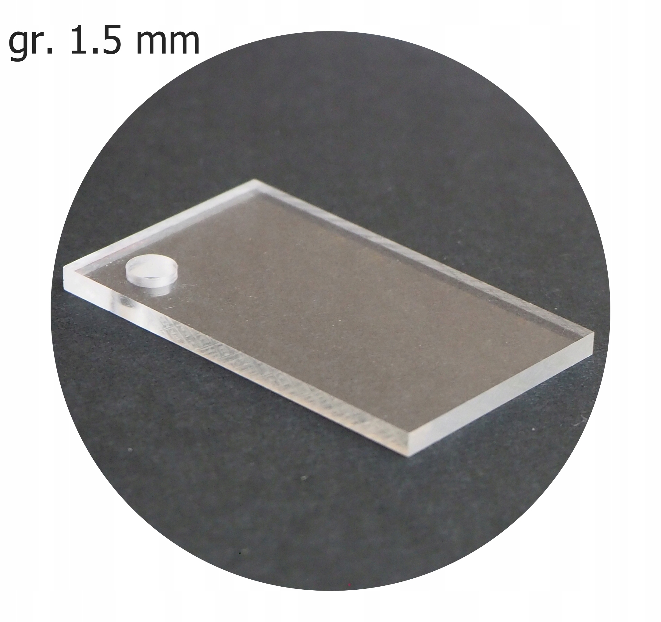 

Plexi Pleksa bezbarwna 1,5mm formatka 500x300mm