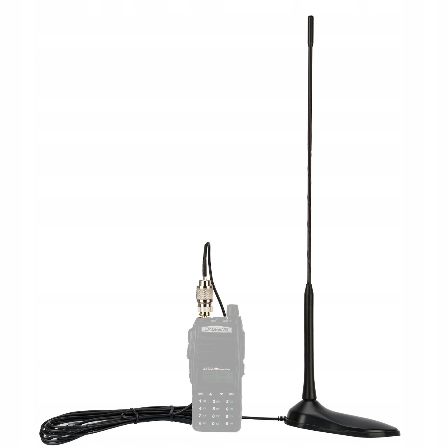 Dyskretna Antena 45cm Vhf Uhf do Baofeng UV5R UV82