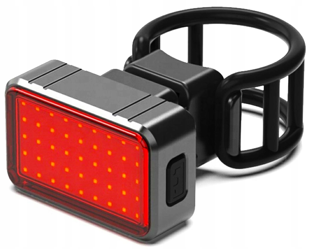 MOCNA LAMPKA ROWEROWA TYLNA Z UCHWYTEM USB LED AKUMULATOR 350mAh ZESTAW EAN (GTIN) 5907621820015