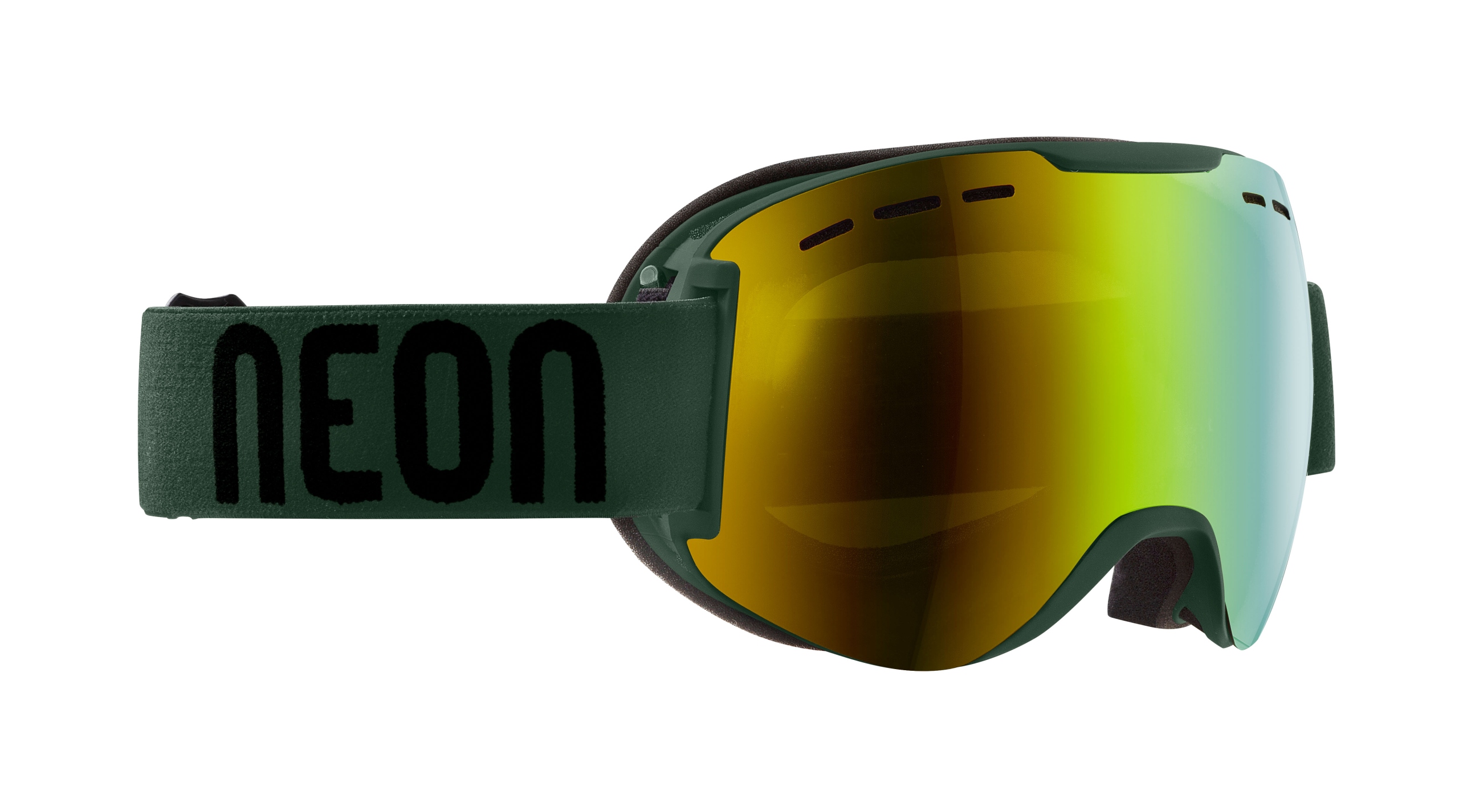 Lyžařské Brýle Neon Dragon Army Green Mirror Gold CAT3