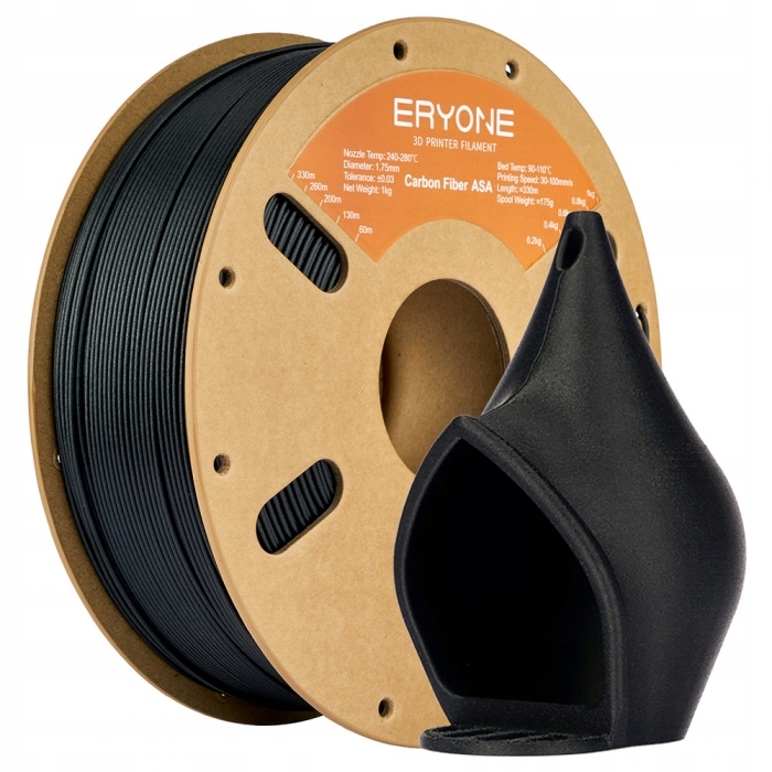 Filament Eryone ASA-CF czarny 1.75 mm 1 kg