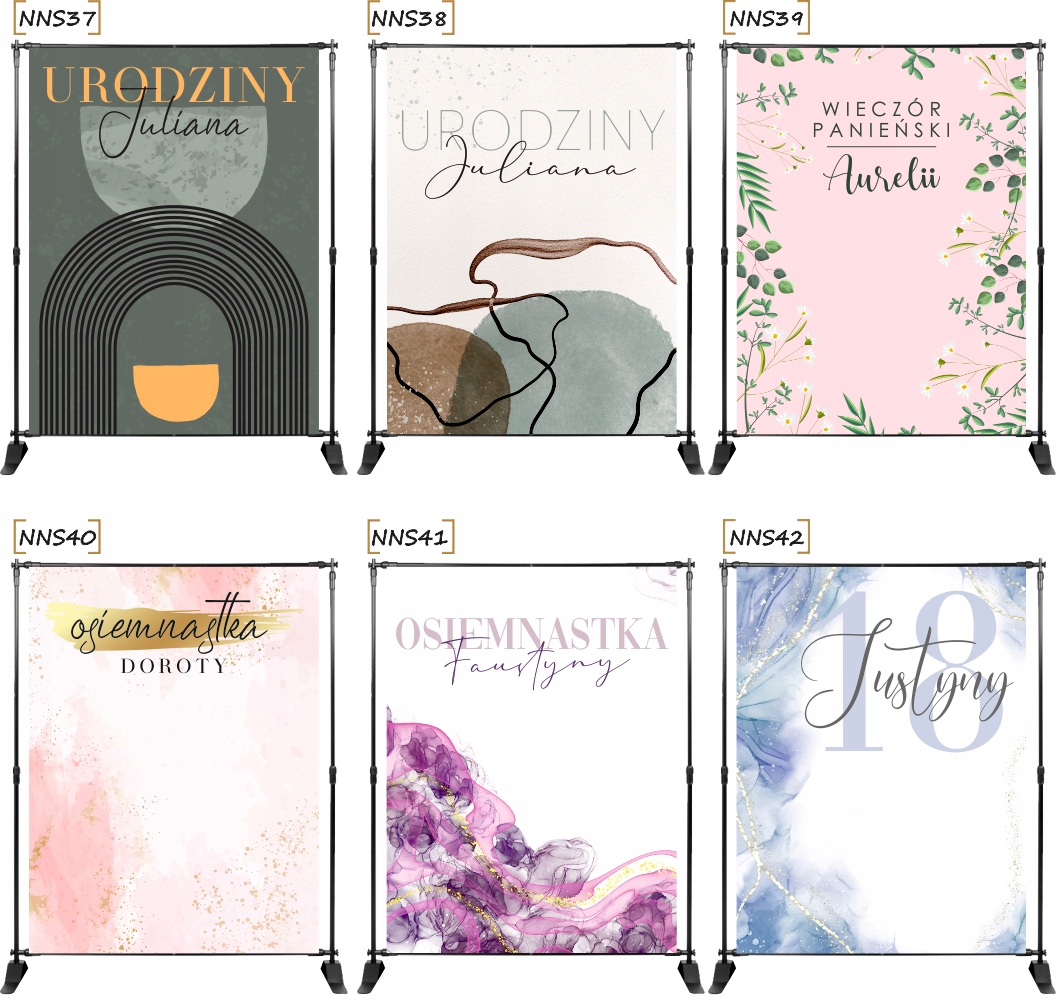 TŁO ścianka FOTO wieczór panieński BOHO z imieniem Kod producenta tło fotograficzne