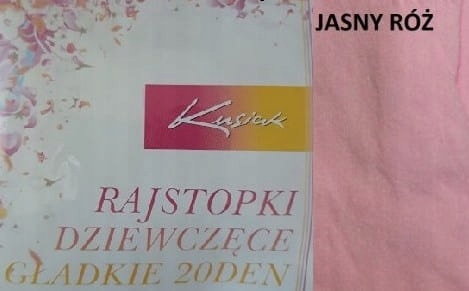 

Rajstopy Gładkie 20 Den dziecięce 140/146 Różowe