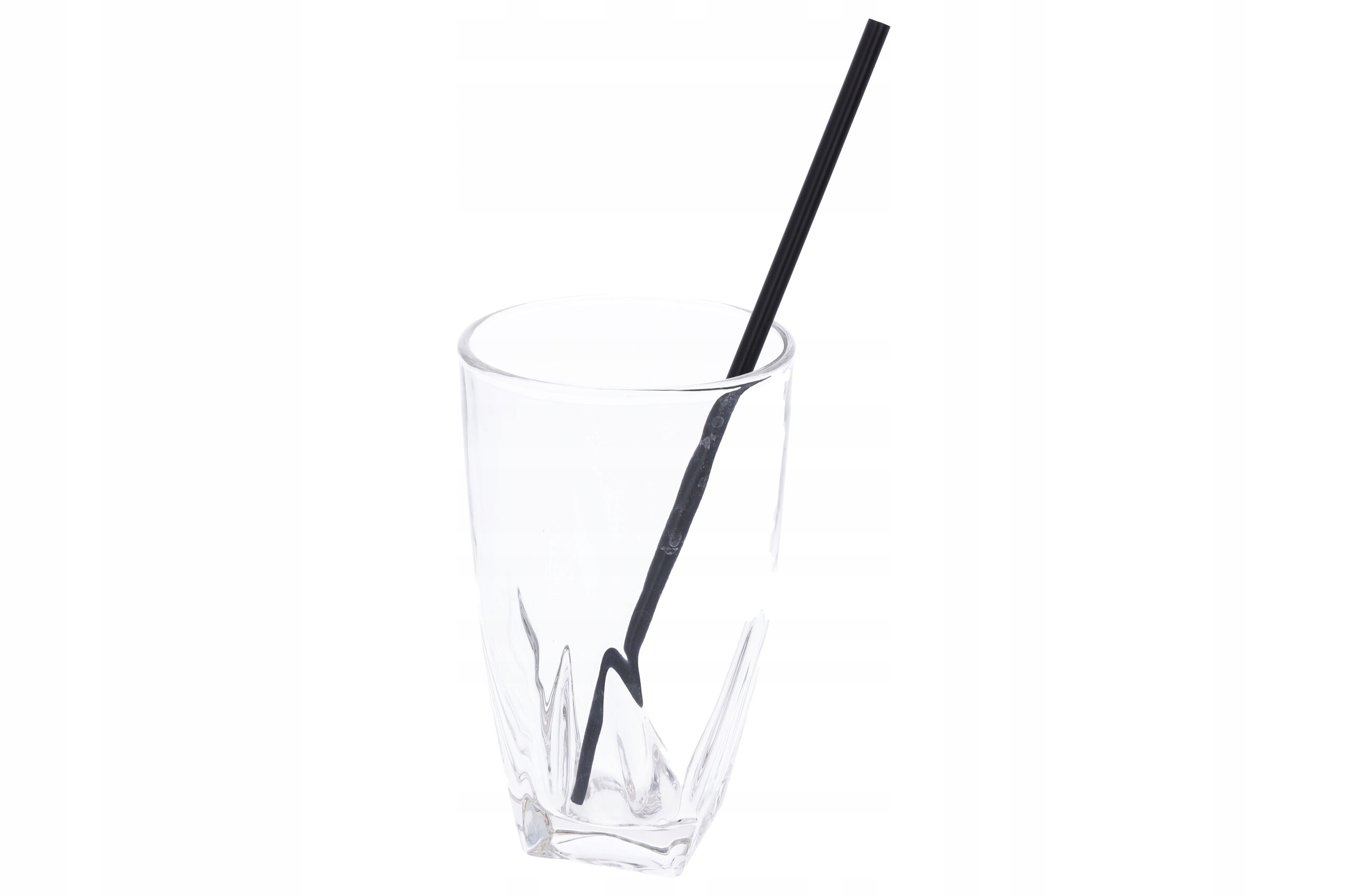 SŁOMKI PLASTIKOWE RURKI DO PICIA DO WIELOKROTNEGO UŻYTKU CZARNE 50 SZT. Długość 22 cm