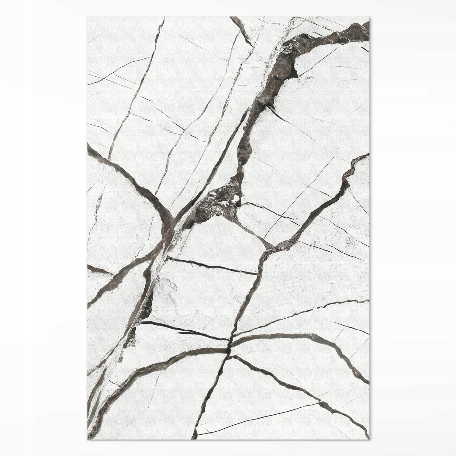 Dekoratívny vinylový koberec Rozmer: 150 x 225 cm Jasný popraskaný kameň mramor