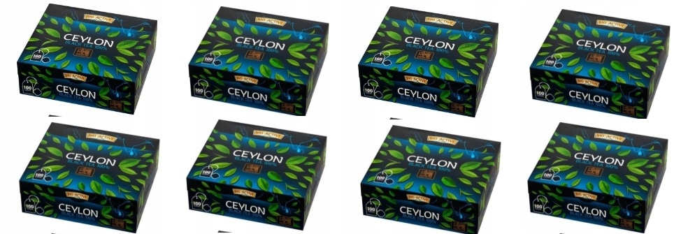 8x 100tb Big-active Herbata czarna 100% Karton
