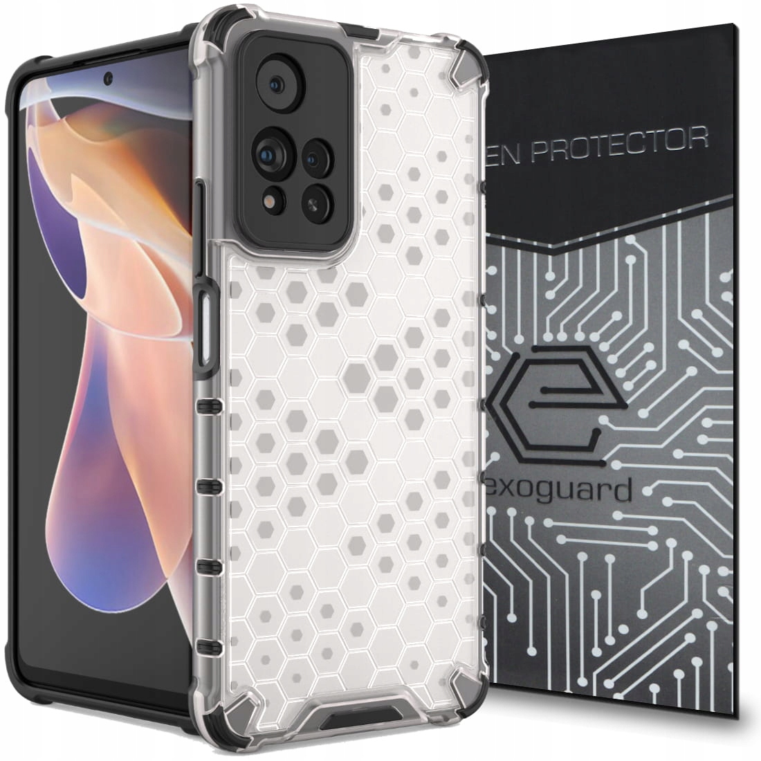 

Etui Pancerne+szkło do Redmi Note 11 Pro+ Plus 5G