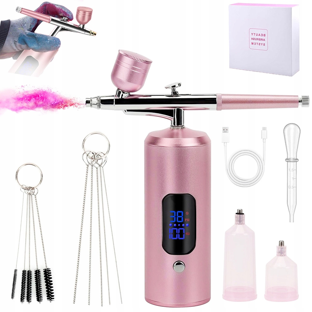 Profesionální Elektrická Stříkací Pistole Na Nehty S Airbrushem