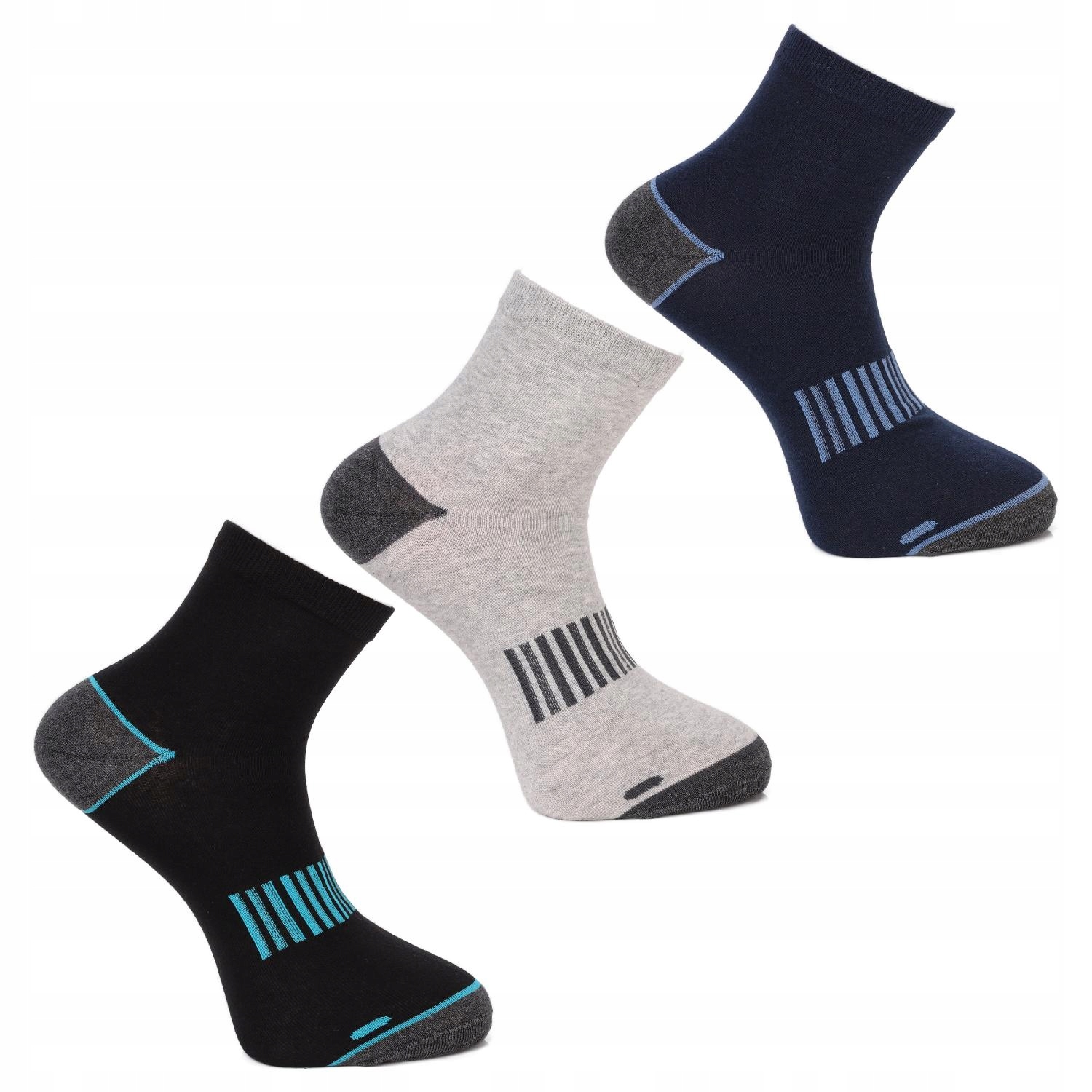 

Skarpety męskie 3/4 Klasyk MIX 3-PARY Socks 43-45