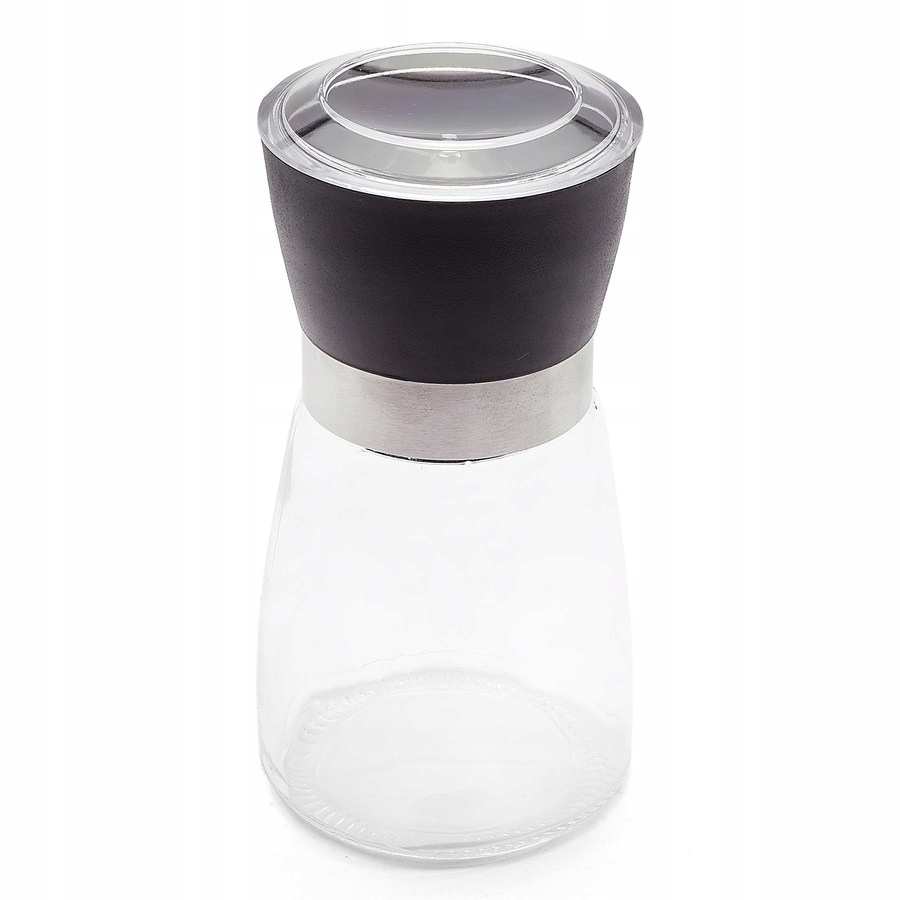 Szklany młynek ręczny do soli i pieprzu