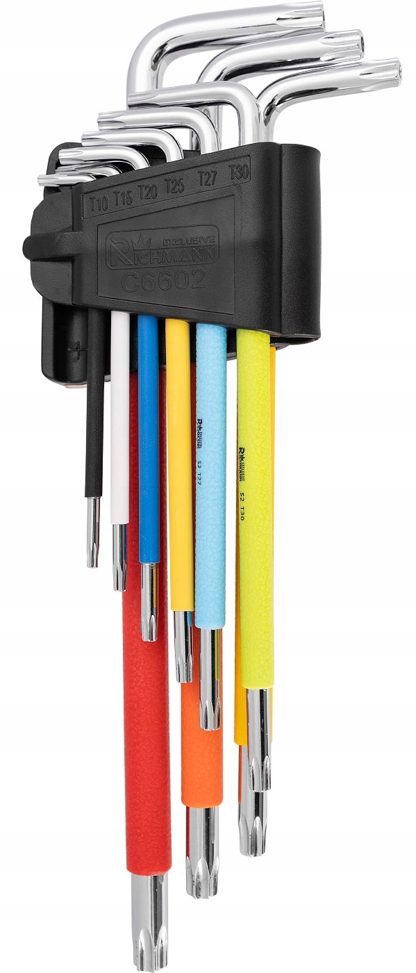 

Klucze Torx Kolorowe S2 Długie T10-50 9el Richmann