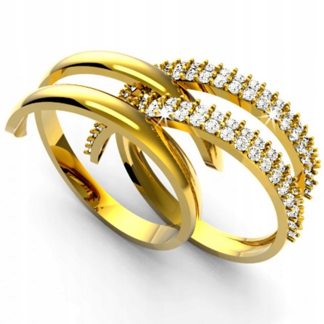 Dvoudílný Zásnubní Prstýnek Ze Zlata Ryzosti 585